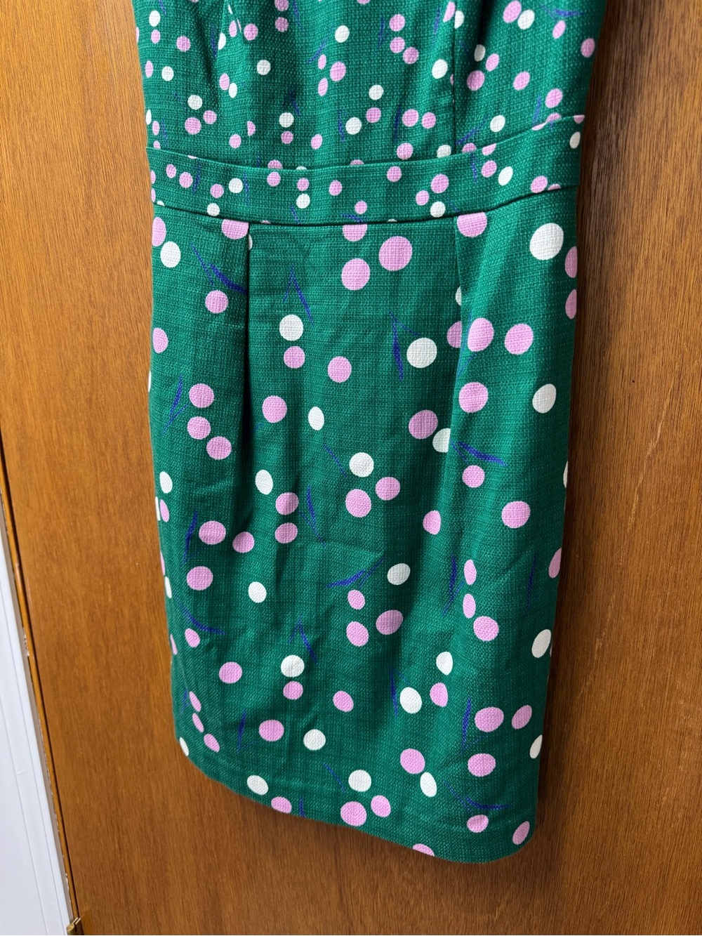 Boden Martha Sleeveless Shift Polka Dot Dress Sap Green Dandelion 6 NEW NWT - Picture 11 of 16